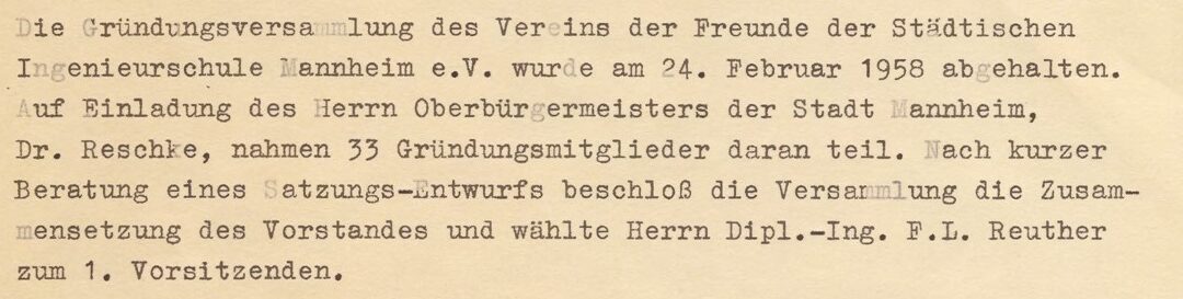 Verein der Freunde der Hochschule Mannheim wird 60